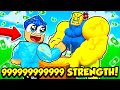 I Got BILLIONS OF Strength In ARM WRESTLING SIMULATOR!!