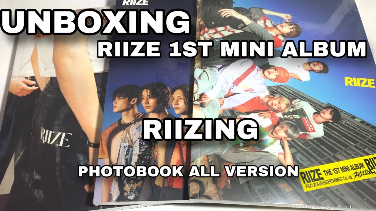 UNBOXING RIIZE 라이즈 1ST MINI ALBUM RIIZING PHOTOBOOK ALL VERSION