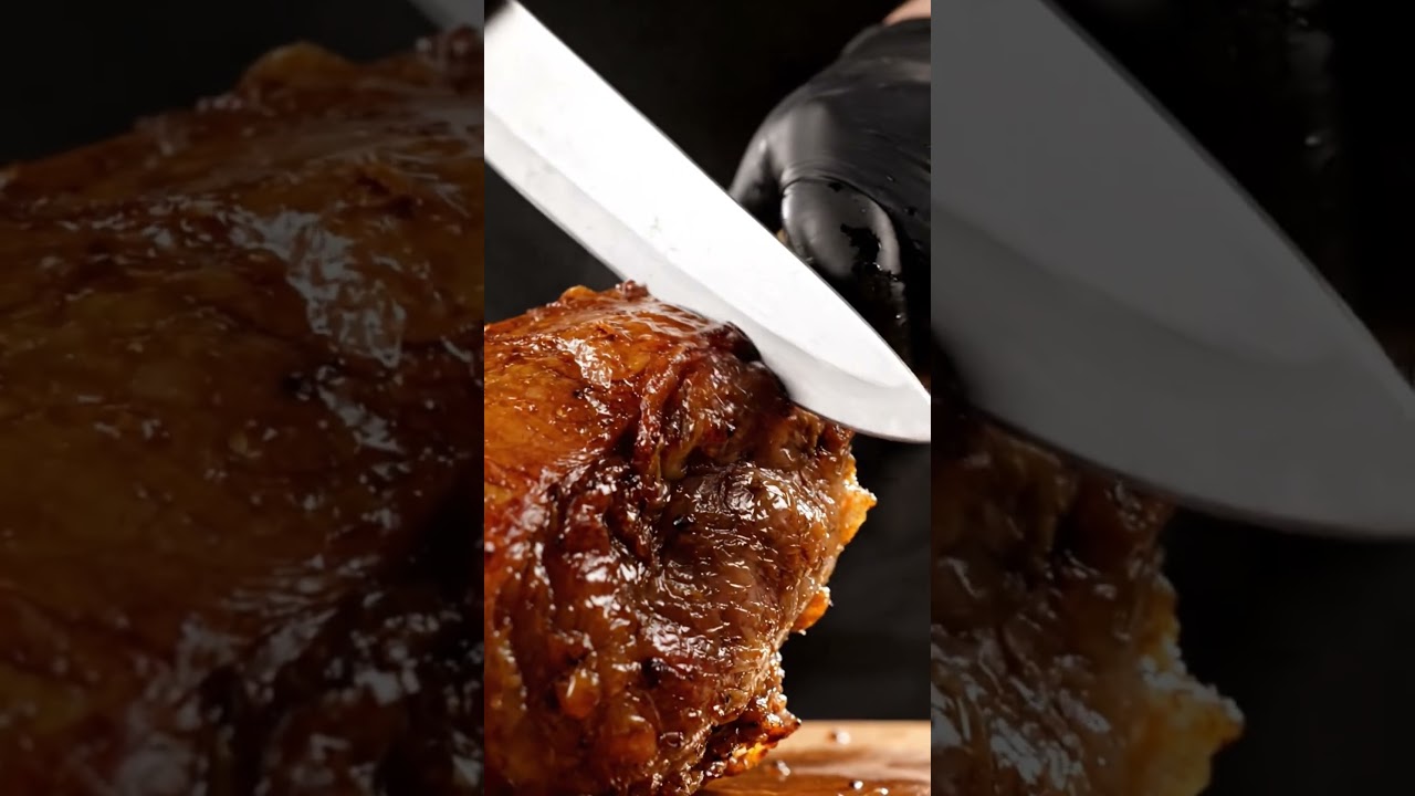 One Clean Slice Beef Leg ASMR 🔪🔥 | 