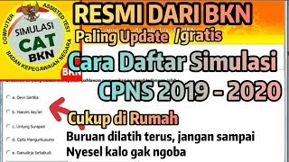 Simulasi cat cpns 2019 online gratis,daftar 2019, gratis,