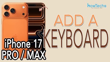 iPhone 17 Pro - How to Add a Keyboard  #iphone17pro