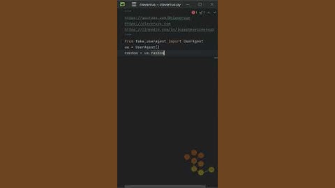 How to generate fake user agents in python for web scraping #python #coding  #scraping #trending