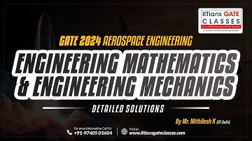 GATE 2024 Aerospace Engineering Paper Solution | Engineering Mathematics and Mechanics | GATE AE