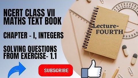 NCERT class 7th MATHS TEXTBOOK, Exercise 1.1, Questions 6,7,8 and 9