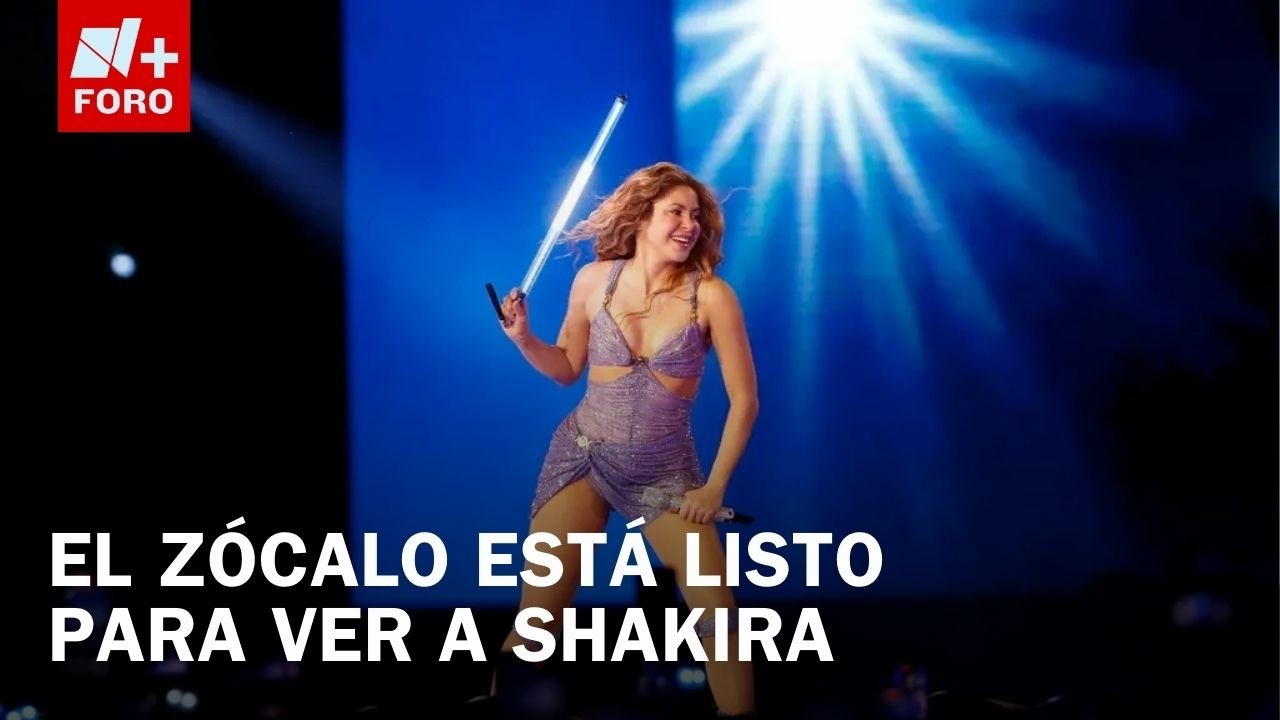 Así Se Ve Desde el Aire el Concierto de Shakira en el Zócalo
