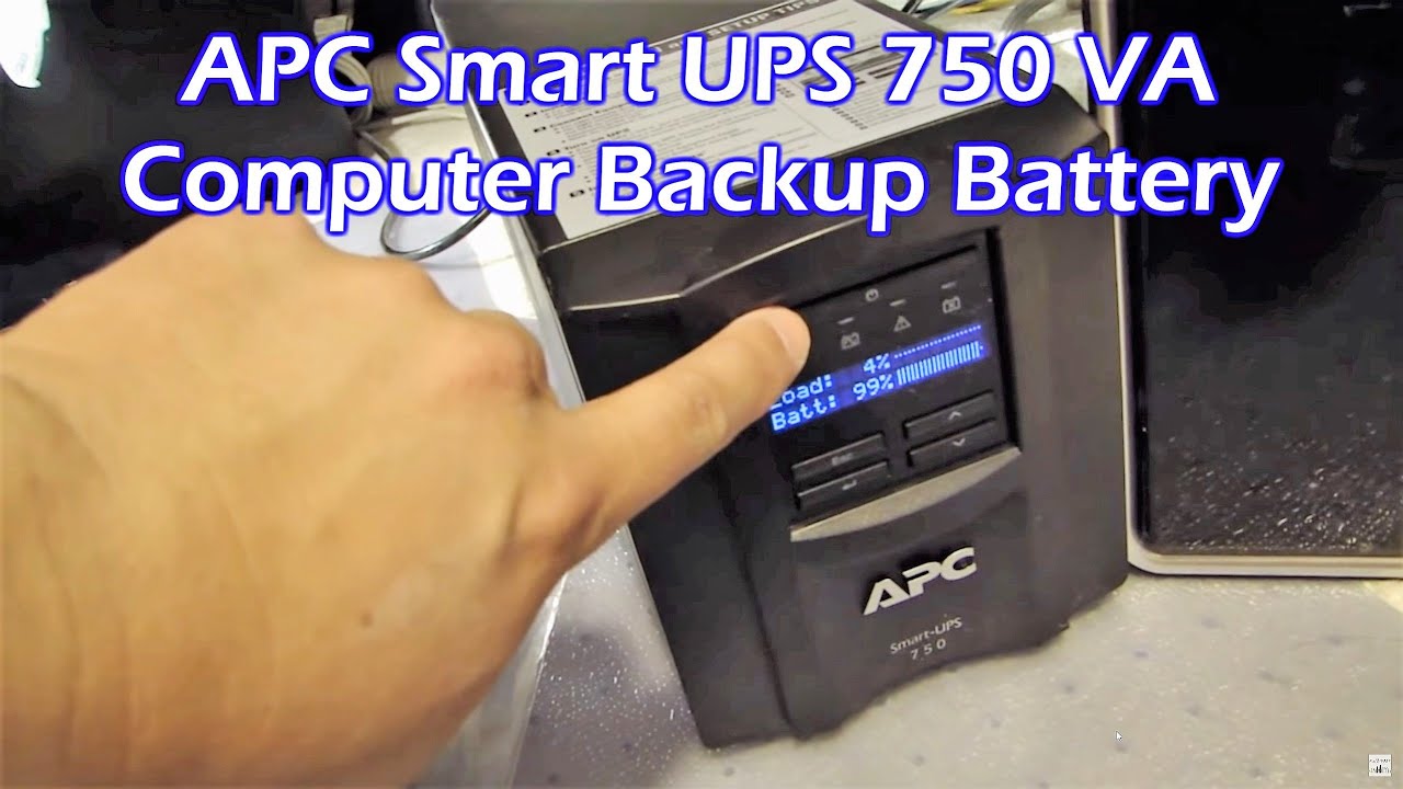 APC Smart-UPS 750 VA (Uninterruptible Power Supply) - YouTube