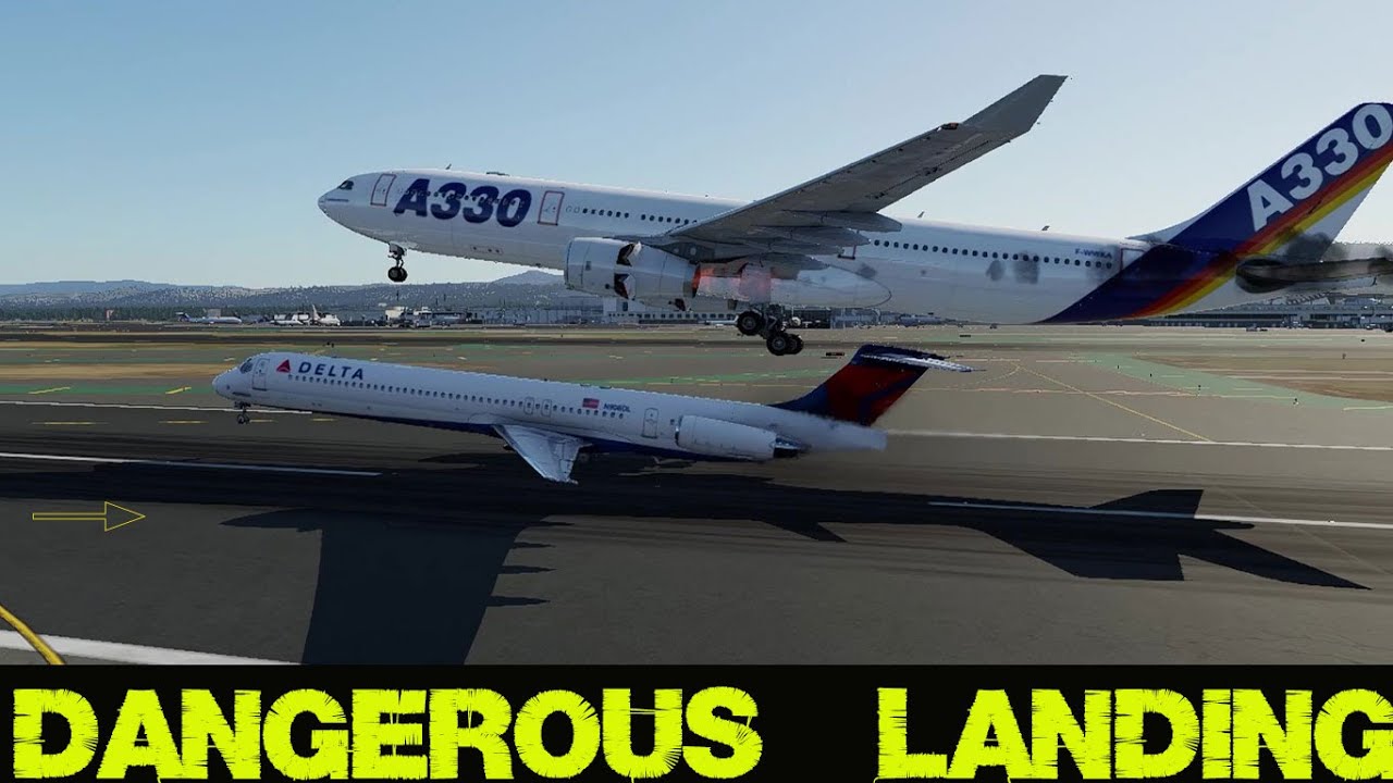 two-planes-landing-same-time-emergency-landing-x-plane-12-ep-8-youtube