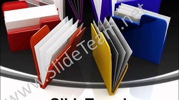 Colorful Folders Business PowerPoint Templates ppt Themes 0912 Slides Backgrounds