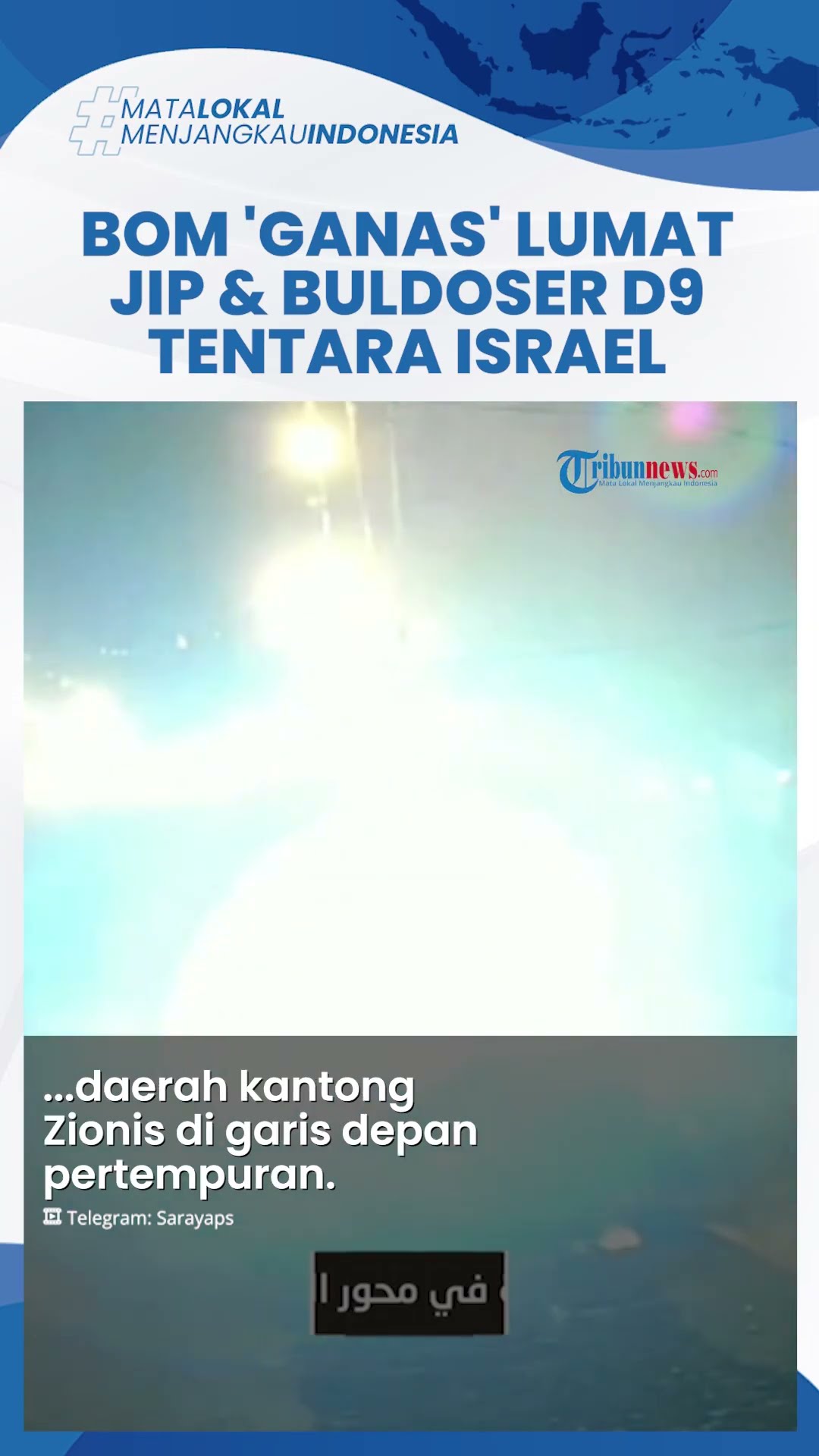 Perang Sengit Pecah! Brigade Al Quds Beraksi, Jip \u0026 Buldoser D9 IDF Meledak Dahsyat di Garis Depan