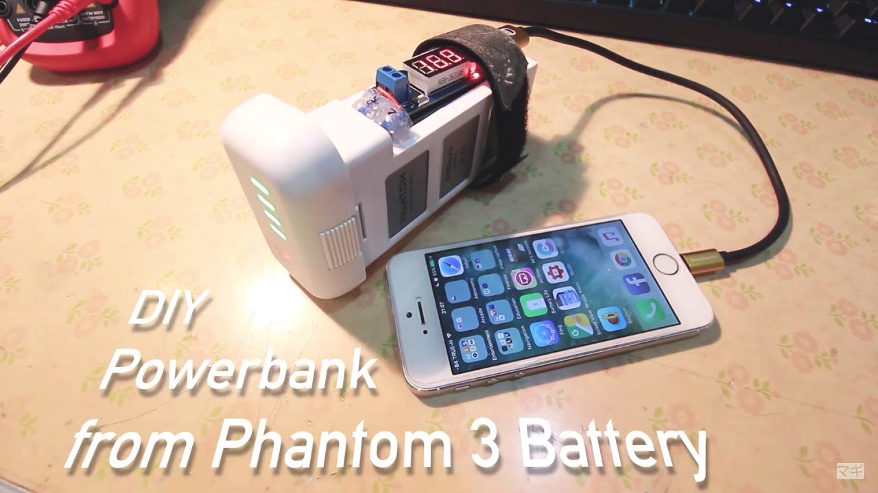 DIY Powerbank จาก Battery โดรน Phantom 3