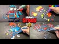 Pancake art Brawl stars, LOU, Amber, Challenger Colt, Boss Robot, 브롤스타즈 팬케이크아트, 루, 앰버, 챌린저콜트, 보스로봇