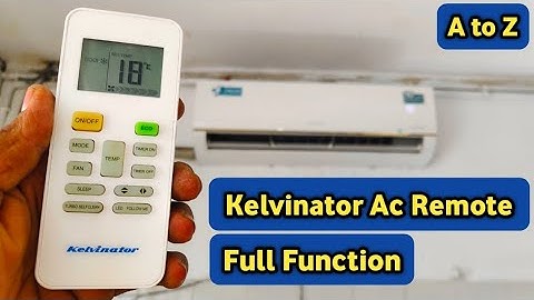 How To Use Kelvinator Ac Remote Control || Kelvinator Ac Remote Control ||