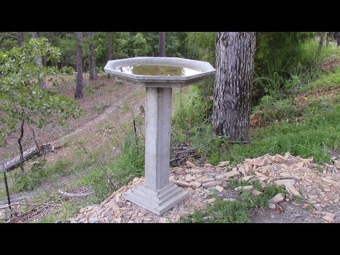 Come fare una concreta Birdbath Parte 1