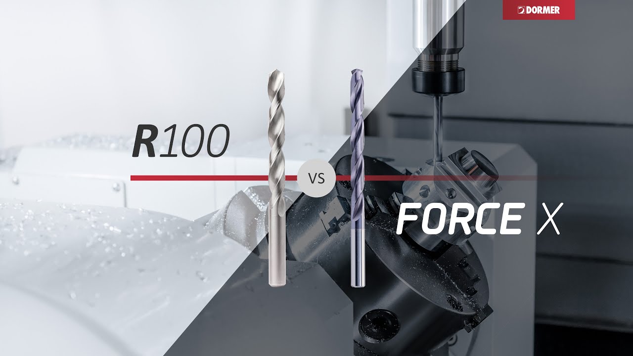Dormer R100 vs Force X Solid Carbide Drills Comparison YouTube