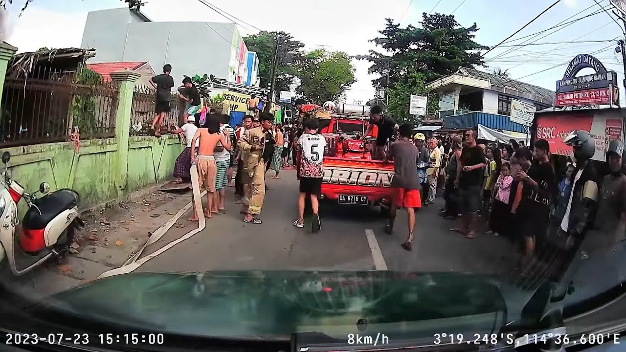 460# respon cepat jaya 65 TKM kebakaran jalan manggis gang nangka banjarmasin juli 2023