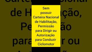 Dirigir sem Carteira Nacional de Habilitação #shorts #carros #autoescola #aula