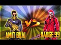 Badge99 vs Amitbhai (Desi Gamer) Best Clash Battle Who will Win - Garena Free Fire