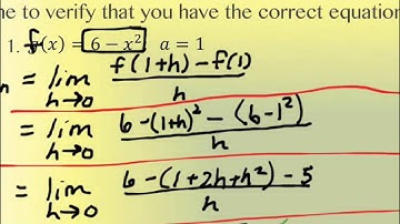 2.1 Tangent Lines and Velocity (part 1) MWF