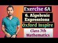 Exercise 6A/Algebraic Expressions/Oxford inspire syllabus/Mathematics/Class 7th/Grade 7th/CBSE/ICSE