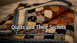 Gallery Talk  Quilts and Their Secrets