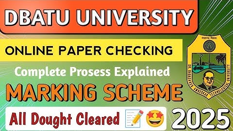 DBATU COMPLETE PAPER CHEKING  EXPLAINED IN HINDI
