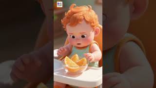 A Giggly Citrus Moment: Orange Baby’s Fun Food Adventure