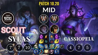 EDG Scout Sylas vs Cassiopeia Mid - KR Patch 10.20