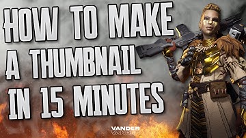 HOW TO MAKE A GAMING THUMBNAIL IN 15 MINUTES (Photoshop)