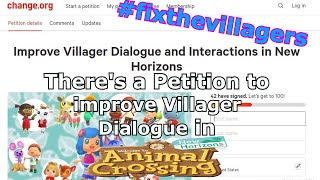 Theres a Petition to improve Villager dialogue in Animal Crossing New Horizons!