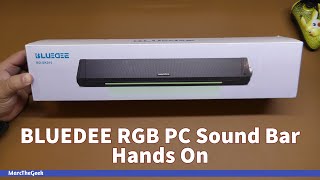 BLUEDEE RGB PC Sound Bar Hands On