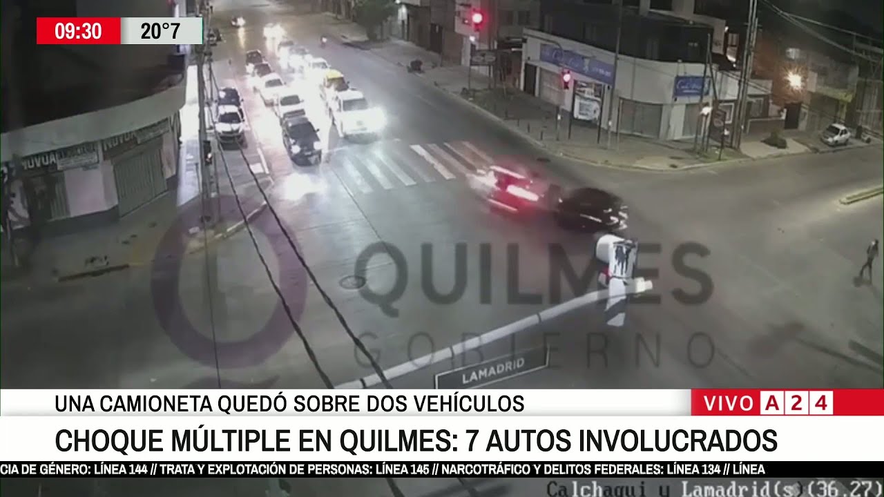 📢  UN POLICÍA DE LA CIUDAD FUE QUIEN OCASIONÓ EL CHOQUE MÚLTIPLE EN QUILMES