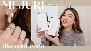 NEW Mejuri Jewelry Haul | Uhoop collection, Earring stacks & Mejuri Influencer Discount Code