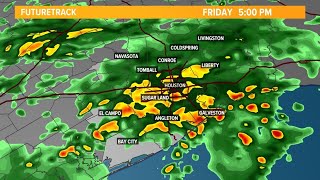 TIMELINE: Rounds of heavy rain expected this evening