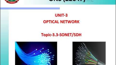 EJ-6I-ONS-VIDEO LECTURE-SONET/SDH