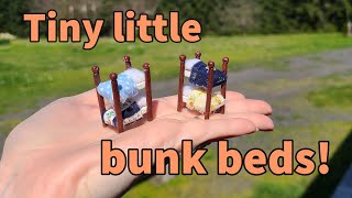 Making miniature bunk beds from scratch! #dollhouse #miniature