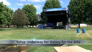 Crews preparing for this weekend's 'Ashley for the Arts' event