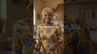 Stew and chicken! Bia, #africanstories #cooking #nigerianmom #naijalifestyle