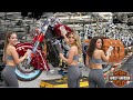 Inside a Modern Motorcycle Recycling Factory: From Old Motorbikes to Harley-Davidson Style Bikes