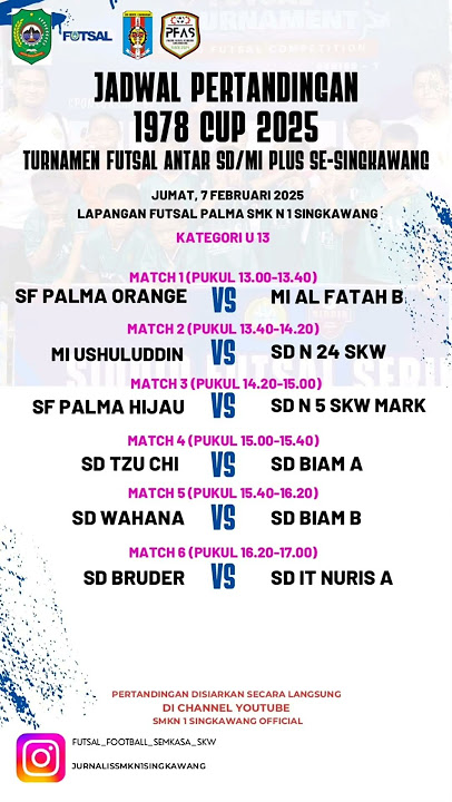 1978 CUP SMK #smkn1singkawang  #turnamenfutsal