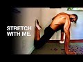 Stretching Follow Along for STIFF People (Quads and Hamstrings)