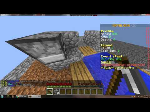 World Craft Skyblock Ep 2 / კუნძულის აყვანა 3 ლვლზე და საუბარი