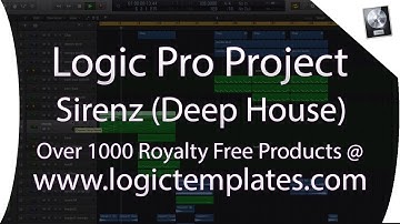 Logic Pro X Deep House MIDI Project - Sirenz By Egas www.logictemplates.com
