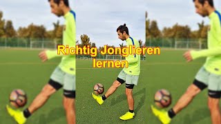 Wie Jongliert man Richtig Tutorial /Wie Fußball richtig Jonglieren, Ball Jonglieren screenshot 3