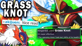 GRASS KNOT CHINESE KINGAMBIT! Pokemon Scarlet and Violet