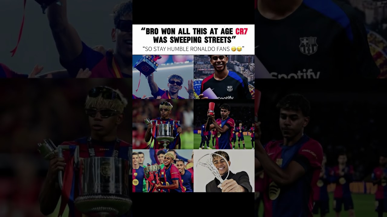 Stay humble Cr7 fans | Lamine Yamal 