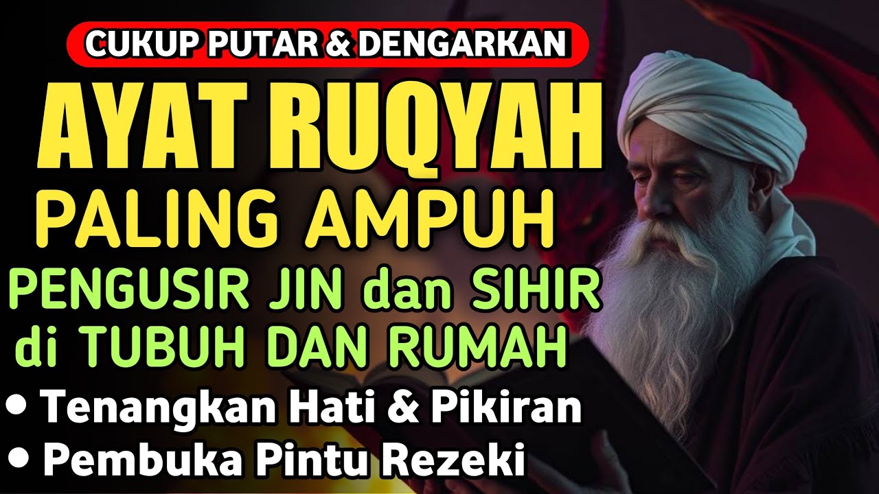 RUQYAH RUMAH PENGUSIR JIN, SETAN & SIHIR DI RUMAH & TUBUH, PENENANG HATI & PIKIRAN | By Alaa Aqel