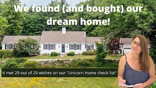 Home Tour, We found our dream home in New England, our home buying check list