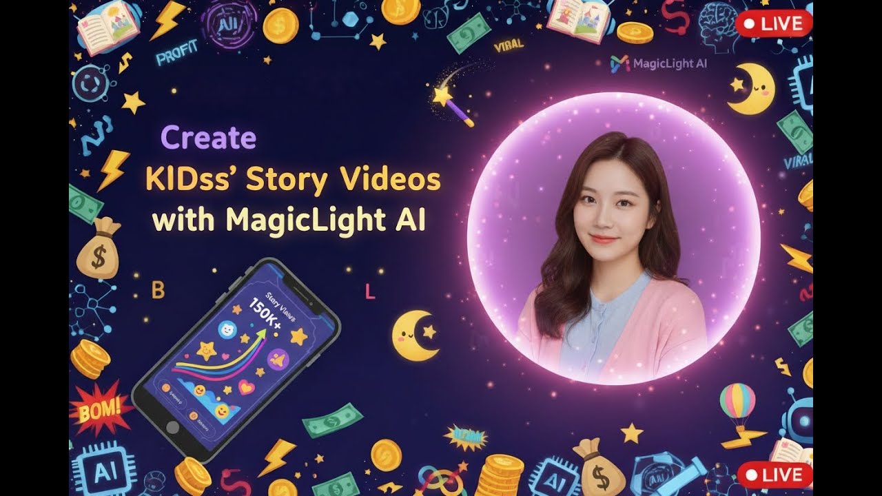 Create Kids' Story Videos with MagicLight AI - YouTube