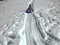 Sledding like a big girl