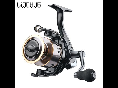 Безінерційна котушка для спінінга Linnhue HE7000 5.2:1 з додатковою металевою шпулькою, видео 1